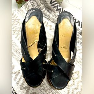 Louboutin wedge sandals